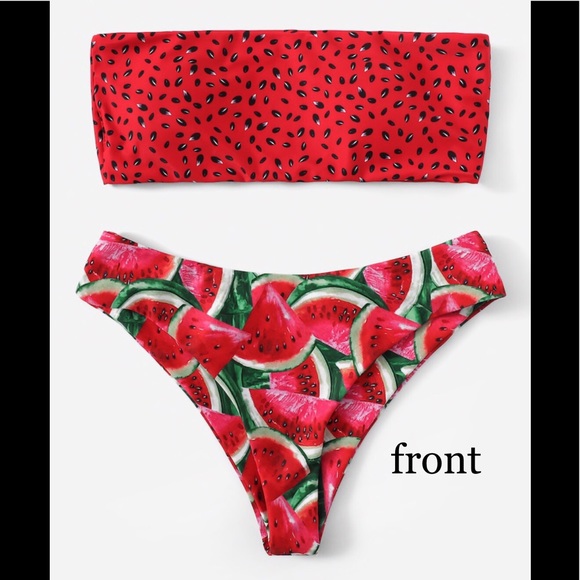 Watermelon bandeau bikini - Picture 2 of 7